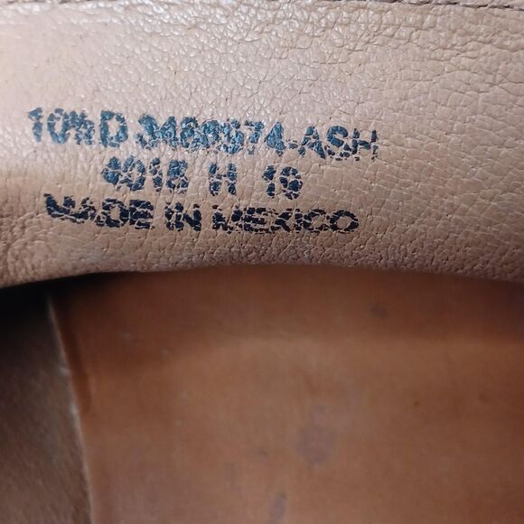 Frye Shoes Mens 10.5 Suede Loafers Slip On Ash Venetian Leather Casual Dress - Picture 10 of 10